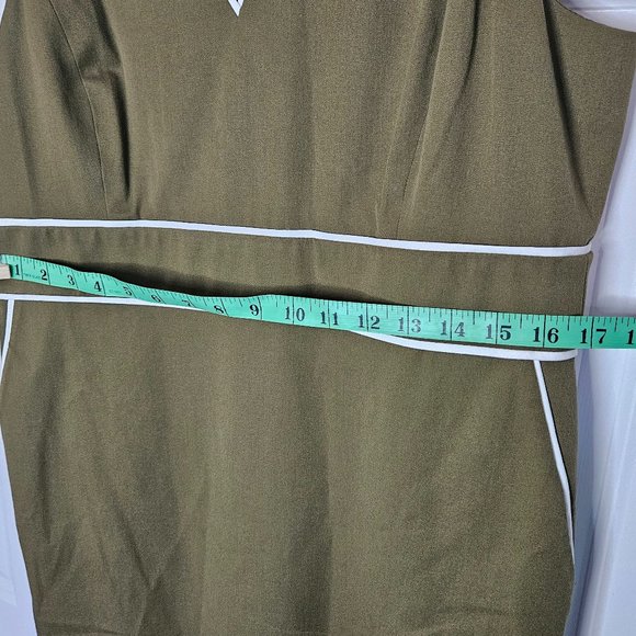 J. Crew Olive Green Sleeveless Dress - Picture 10 of 11